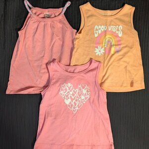 Toddler Girls 2T Tank Tops - Set of 3